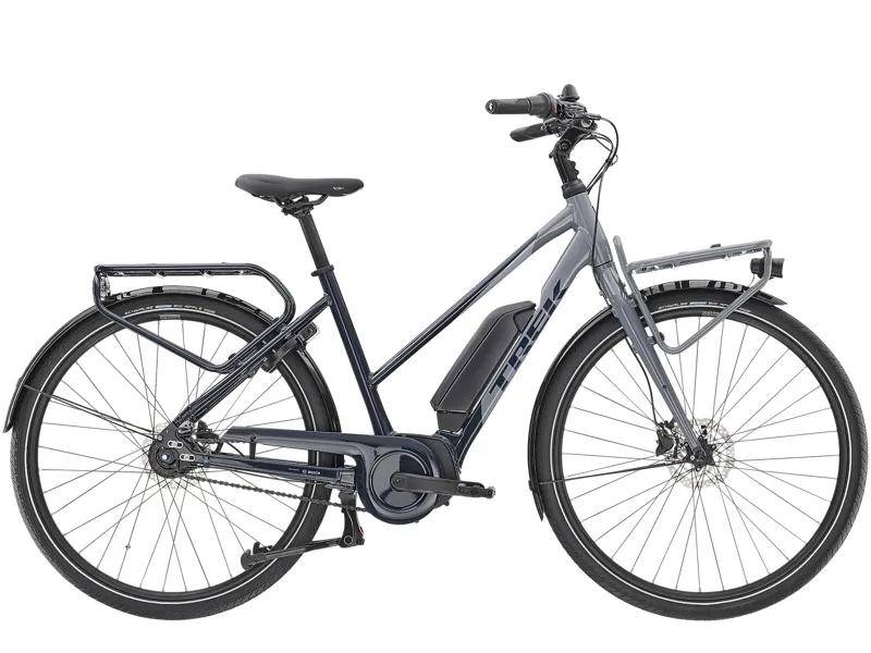 TREK District 2 Stagger 500Wh Electric Hybrid Bike in Nautical Navy
